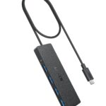 Anker 4-Port USB 3.0 Hub with 5Gbps Data Transfer, Ultra-Slim Data USB C Hub